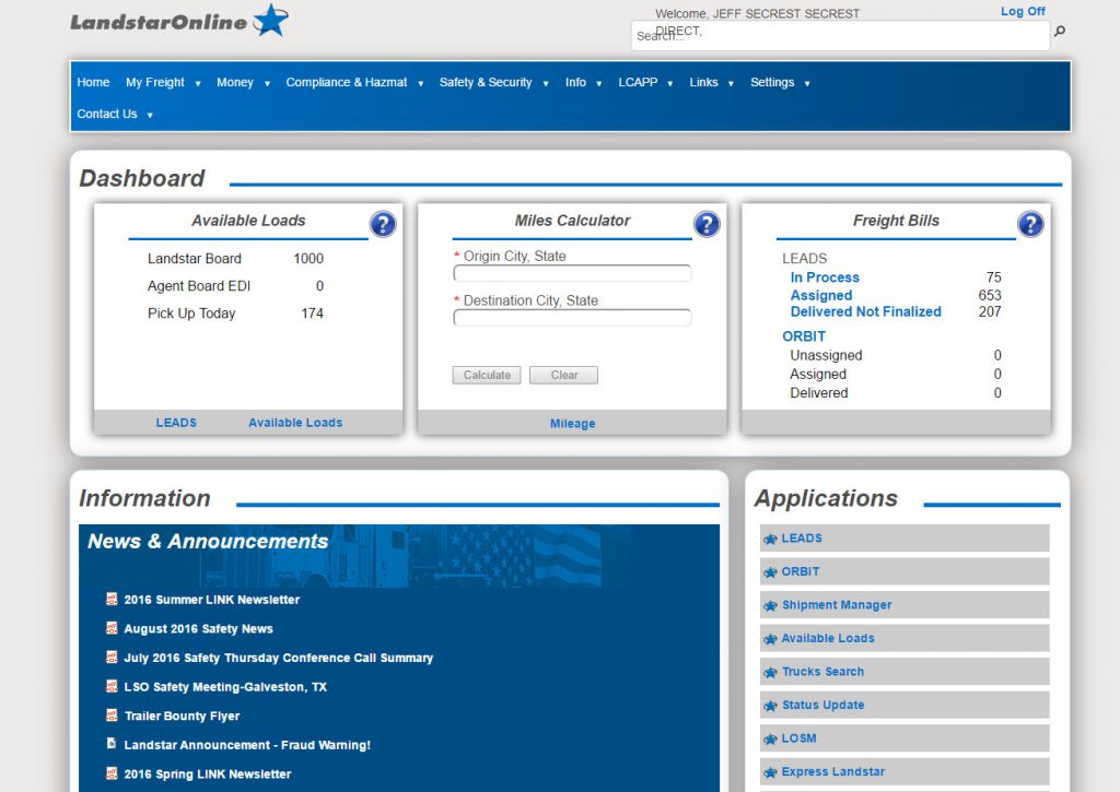 Find Available Loads With The Landstar Load Board 