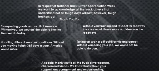 trucker appreciation week